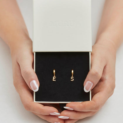 Love Letter Hoops Gold